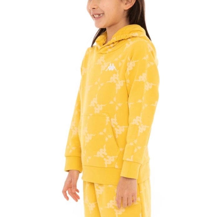 Kids Kappa Authentic Emaios Hoodie (Yellow)