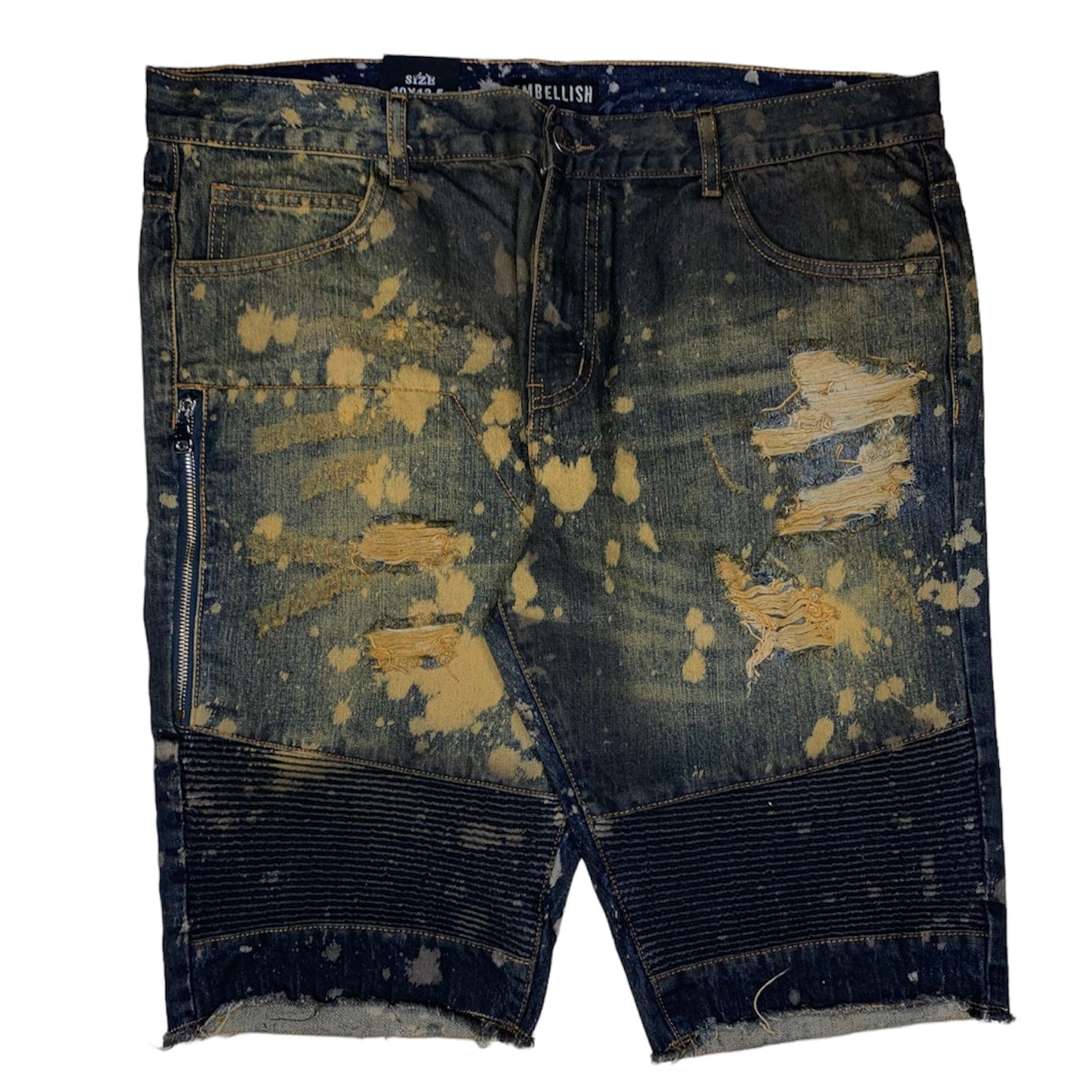 Embellish Distressed Denim Short - SMRQS4