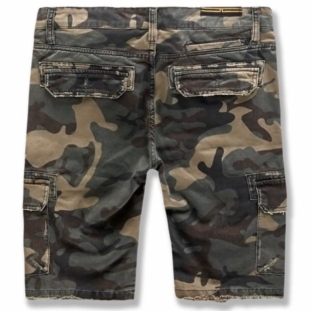 Boys Jordan Craig War Torn Cargo Shorts (Woodland) 4453CB