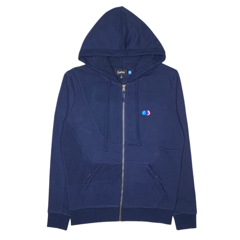 Cookies Back To Back French Terry Zip Hoodie (Navy) 1565H6800