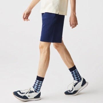 Lacoste Lettering Colourblock Shorts (Blue/Pink) GH0521