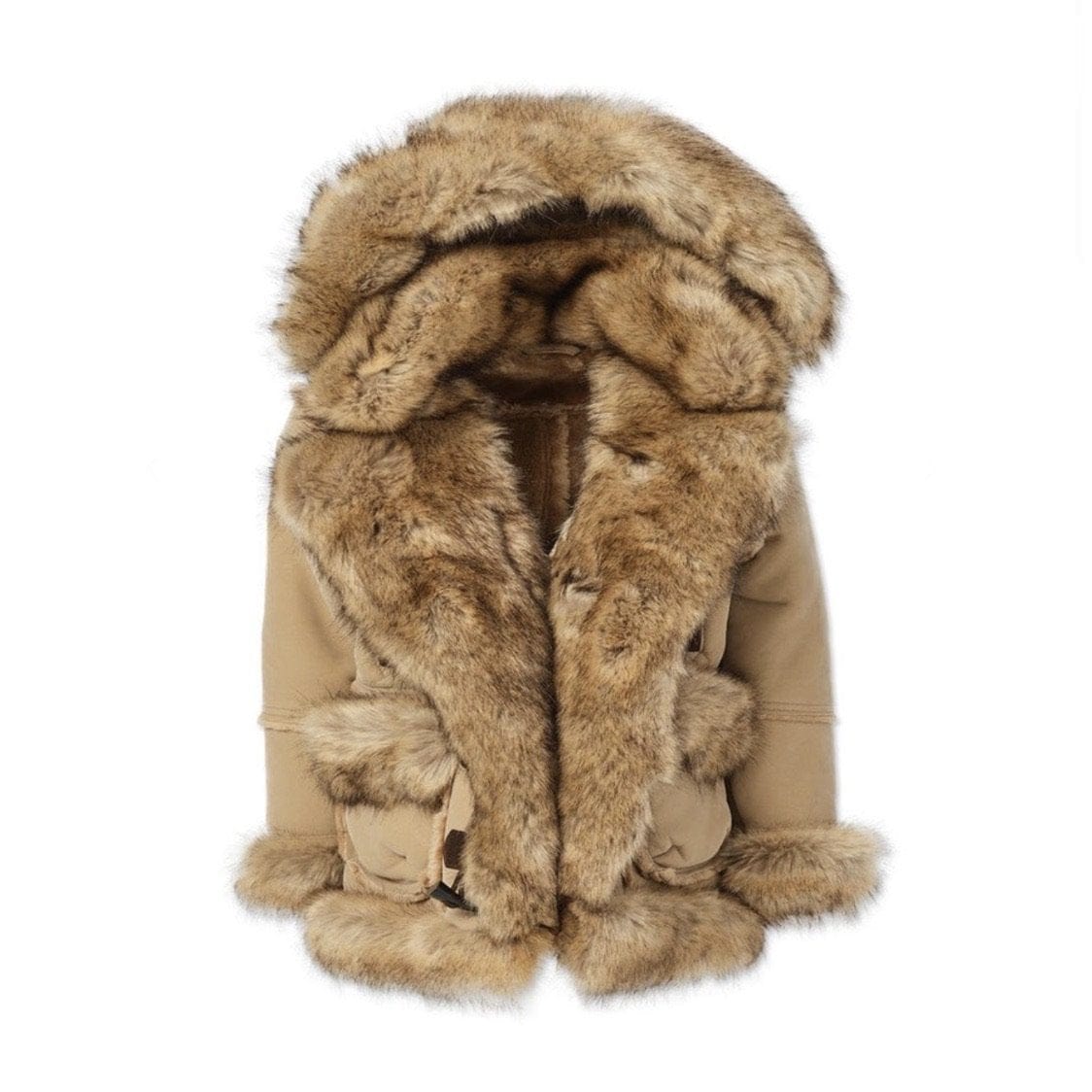 Kids Jordan Craig Shearling Coat (Latte) - 91393AK