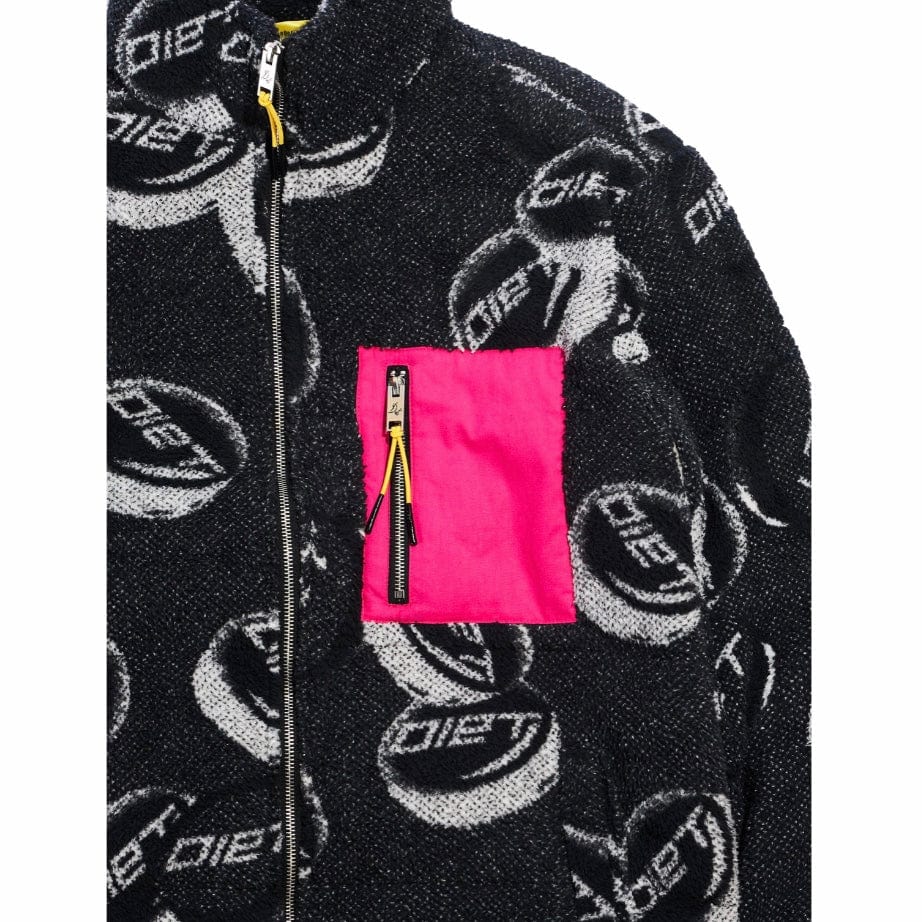 Diet Starts Monday Fleece Pill Puffer (Black) DSM-HOL22-004