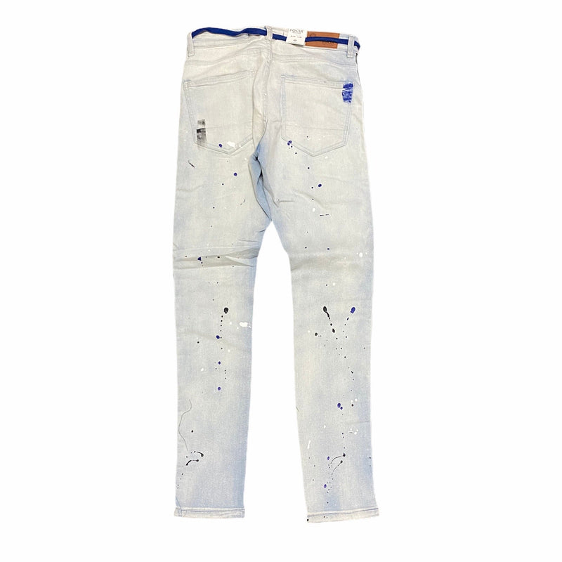 Focus Bandana R&R Striped Denim Jeans (Icy Blue) 3185