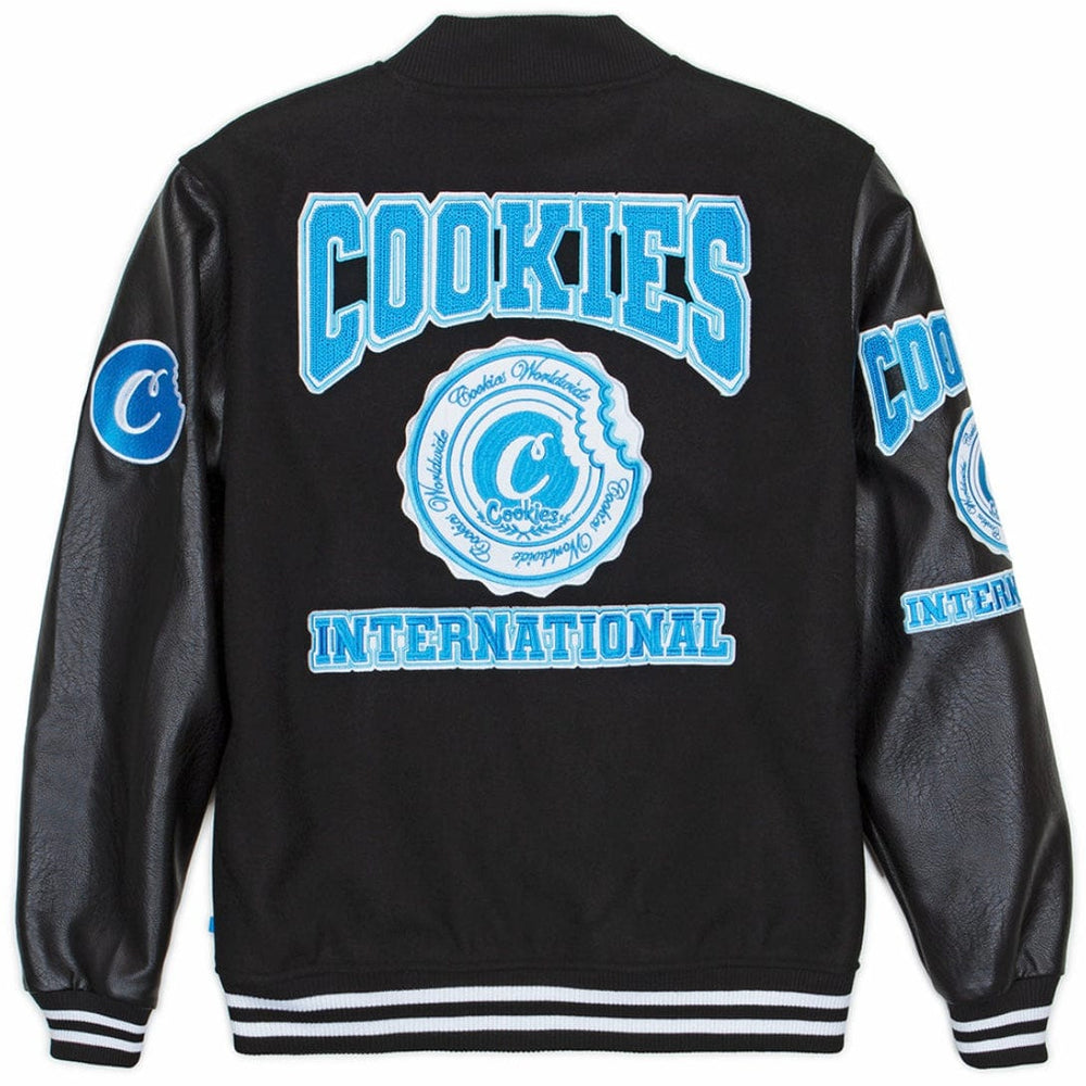 Cookies Double Up Wool Letterman Jacket (Black) 1561O6078 – City Man USA