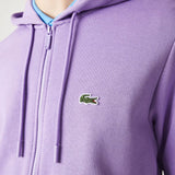 Lacoste Kangaroo Pocket Color-Blocked Hoodie (Purple) SH9626-51