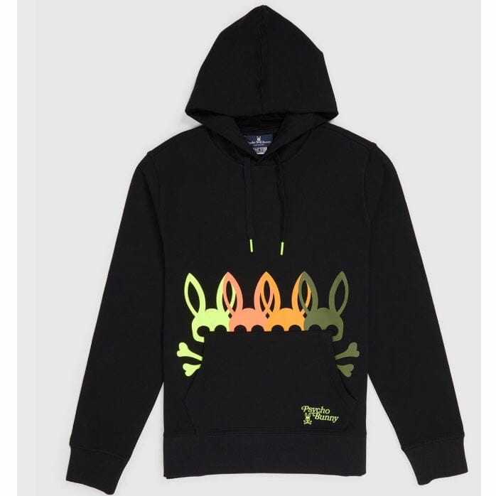 Psycho Bunny Lafayette Hoodie (Black) B6H966U1FT