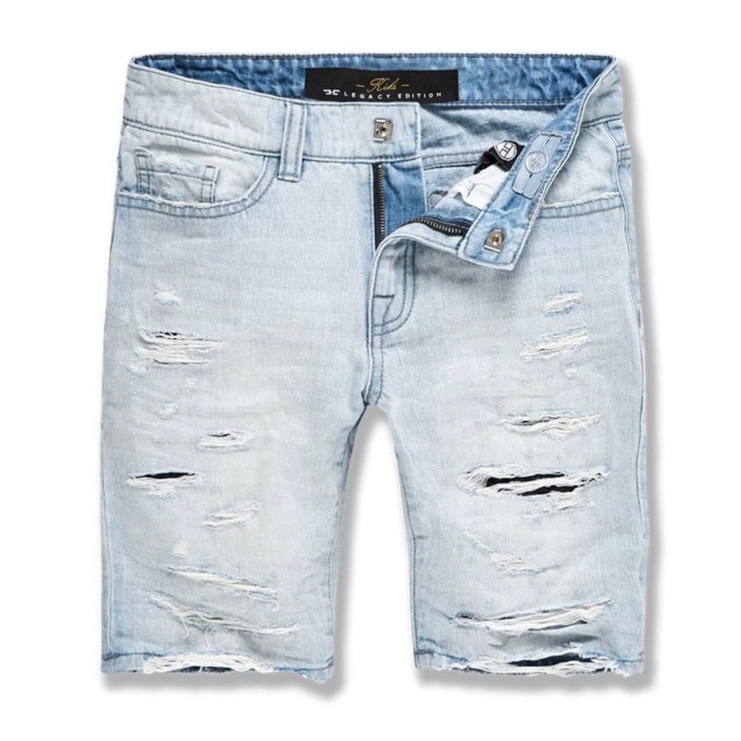 Kids Jordan Craig Abyss Denim Shorts (Ice Blue) J3165SK