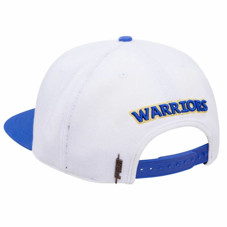 Pro Standard Golden State Warriors Logo Snapback Hat (White)