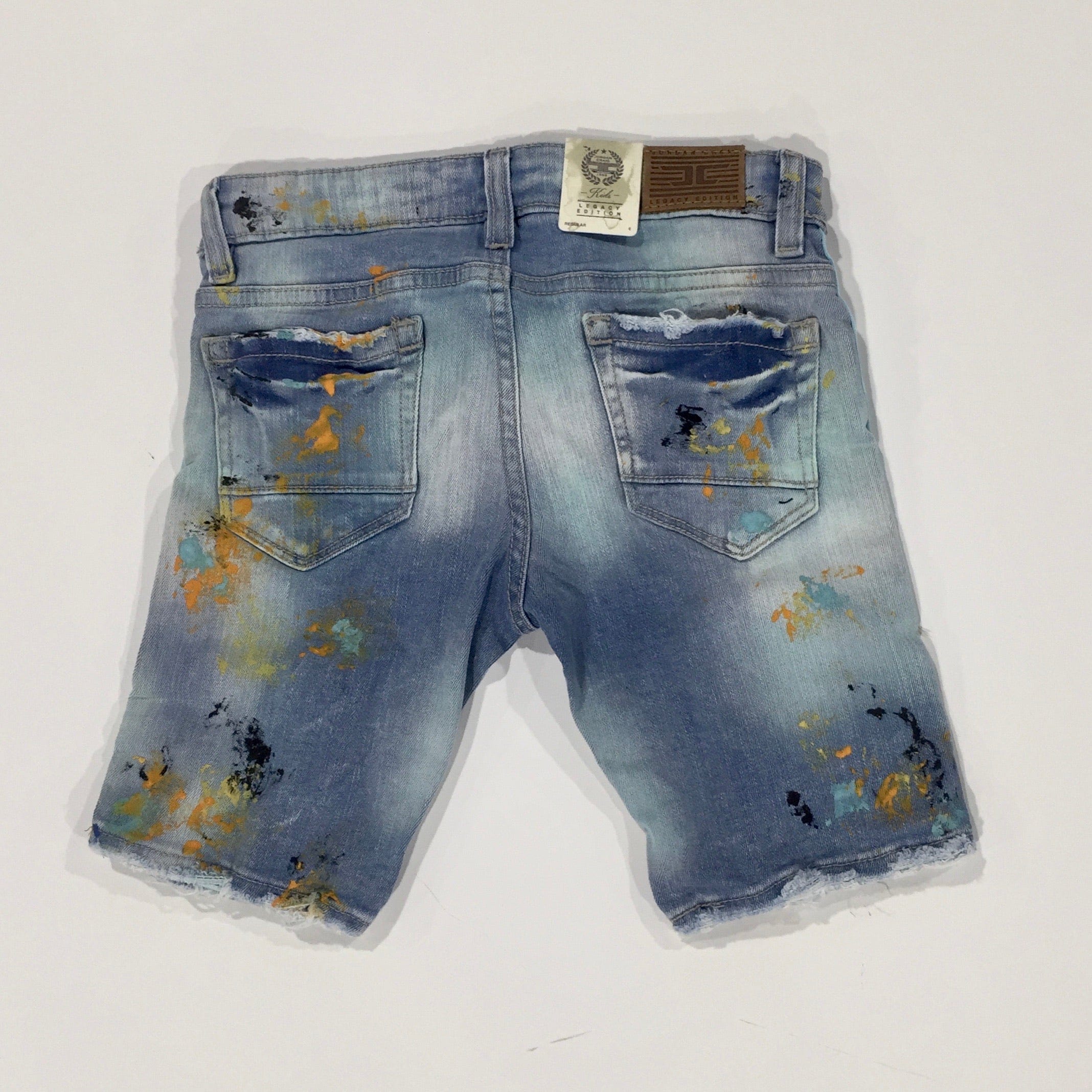 Kids Jordan Craig Talladega Denim Shorts (Iced Neon)