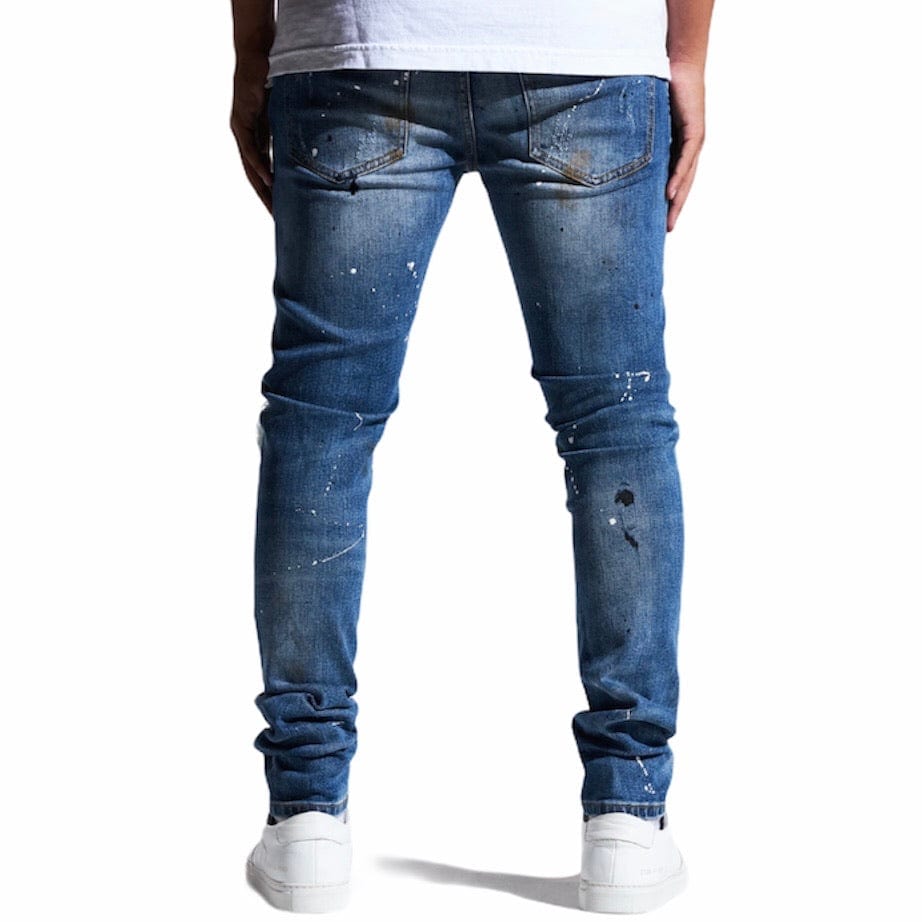 Embellish Crawley Rip & Repair Denim (Indigo Patchwork) EMBSP121-114