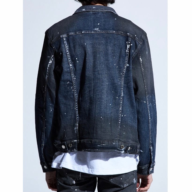 Embellish Wyler Denim Jacket (Dark Wash) EMBSP219-204