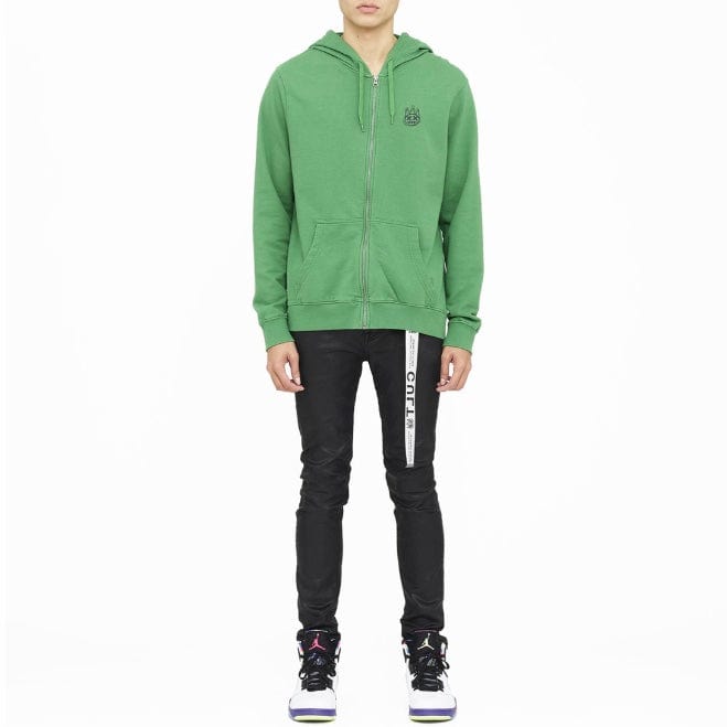 Cult Of Individuality Lightweight French Terry Zip Hoodie (Green) 621B0-ZH61C