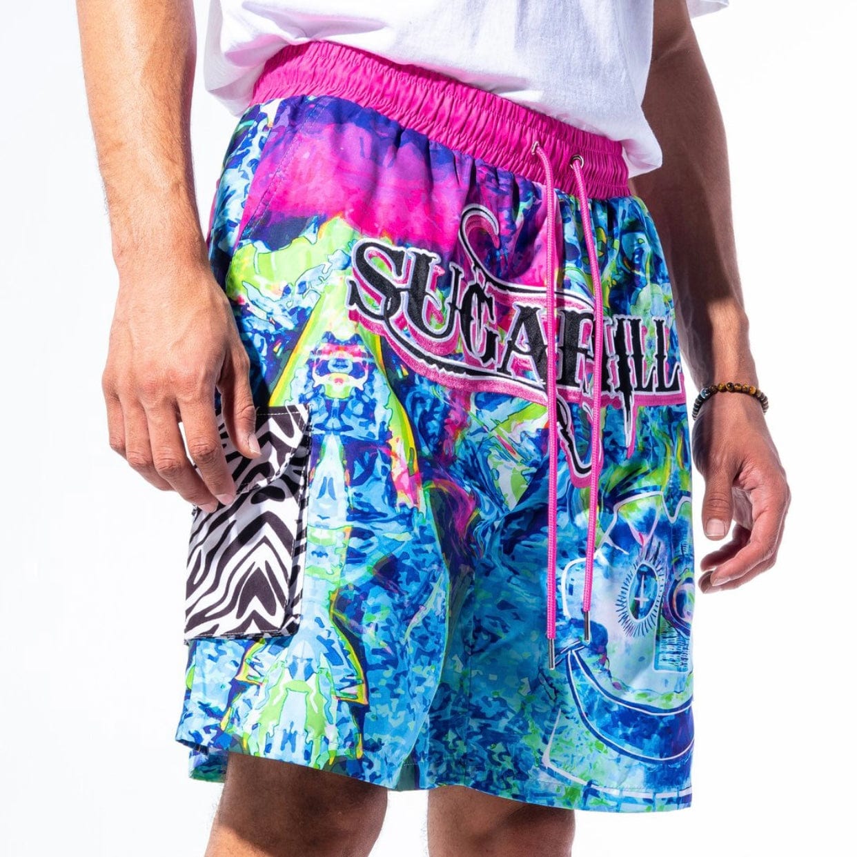 Sugar Hill Woogie Cabana Shorts (Blue) SH-SUM221-05