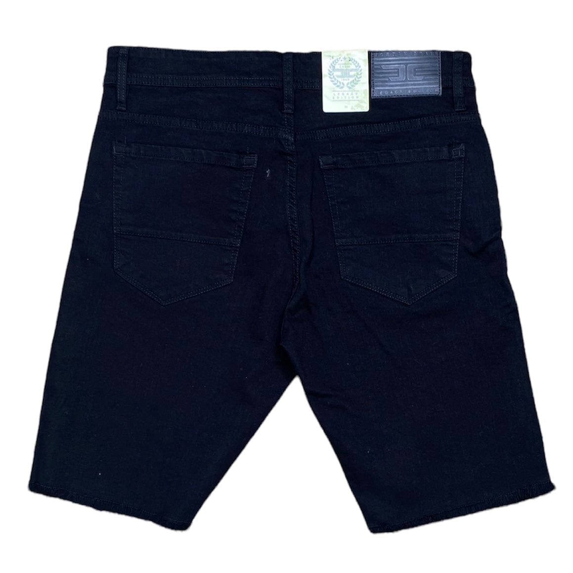 Jordan Craig Clean Frayed Bottom Shorts (Black) J3190S