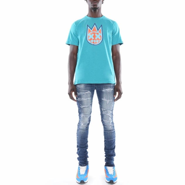 Cult Of Individuality 3D Clean Shimuchan Logo Tee (Tile Blue) 623AC-K66J