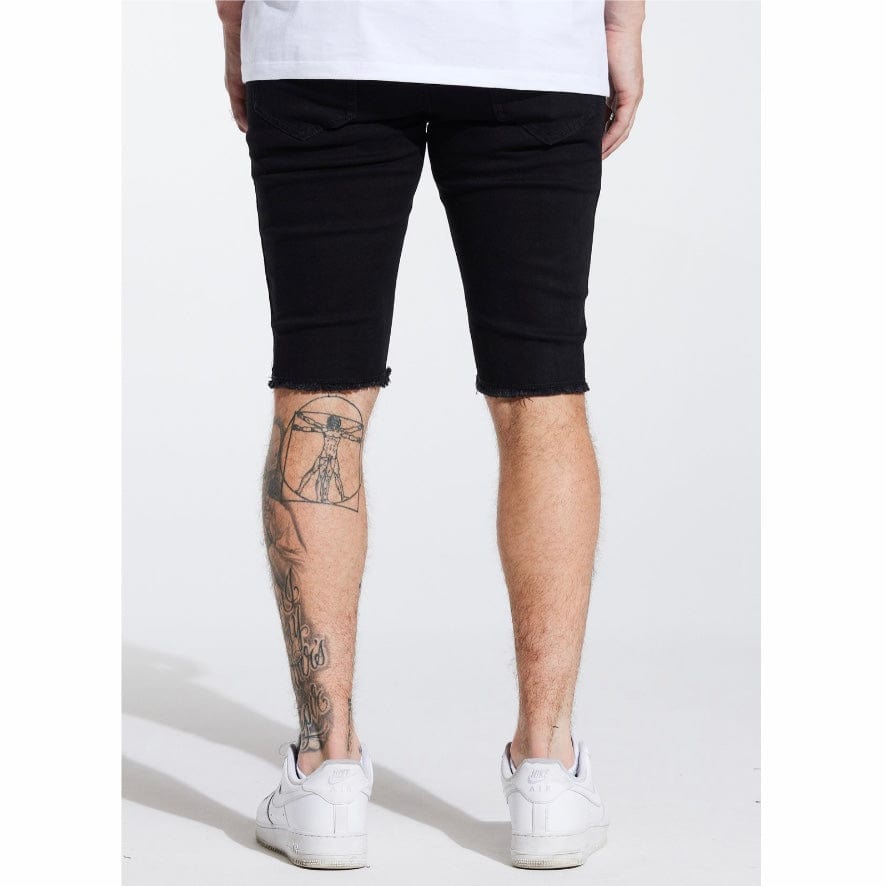 Crysp Line Stripe Shorts (Black) CRYSPSP221-131