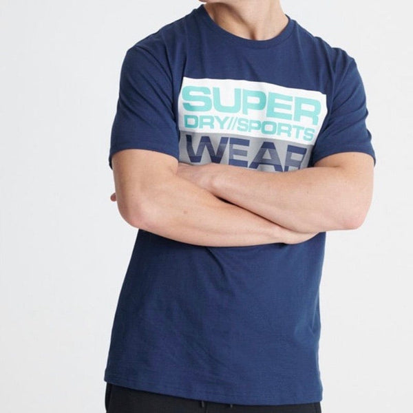 Superdry Streetsport Graphic T-Shirt (Beechwater Blue) - MS300025A