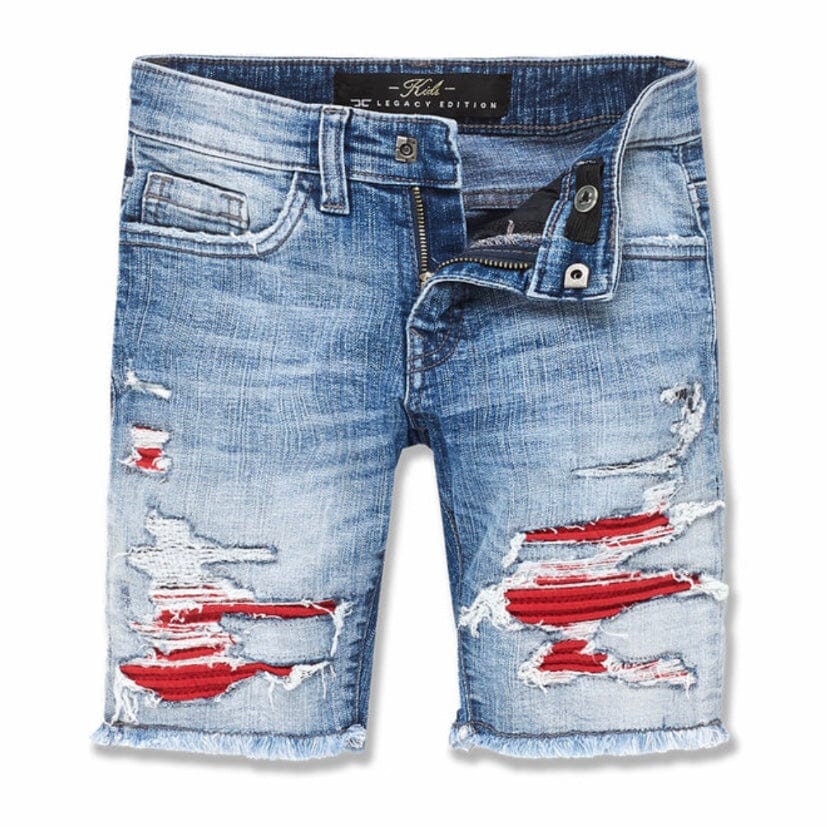 Kids Jordan Craig Siena Denim Shorts (Viper Blue) J3191SK – City Man USA