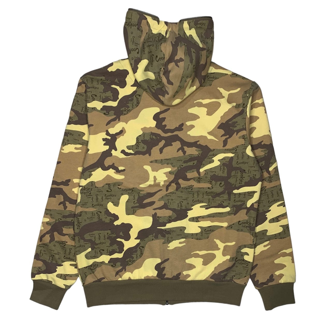 Cookies Across The Board Fleece Camo Full Zip Hoodie (Tan) 1562H6500