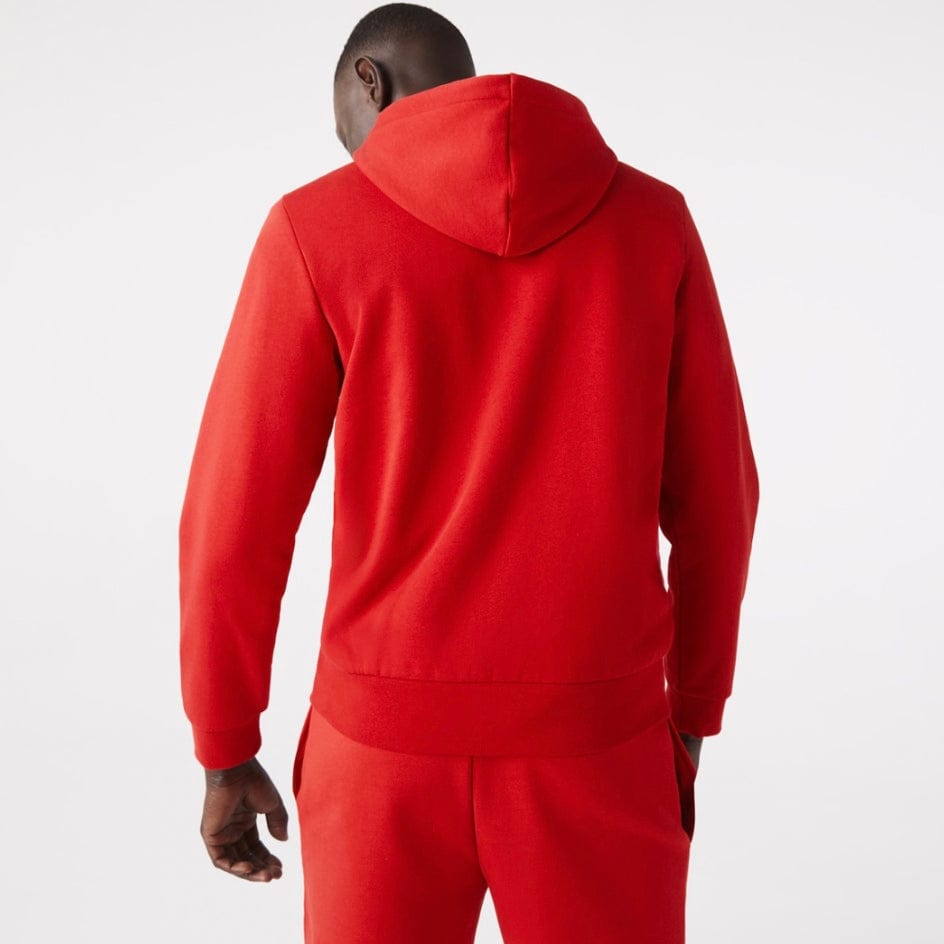 Lacoste Kangaroo Pocket Color-Blocked Hoodie (Red) SH9626-51