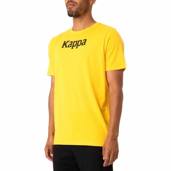 Kappa Authentic Runis T Shirt (Yellow/Violet-White/Black) 311BHUW