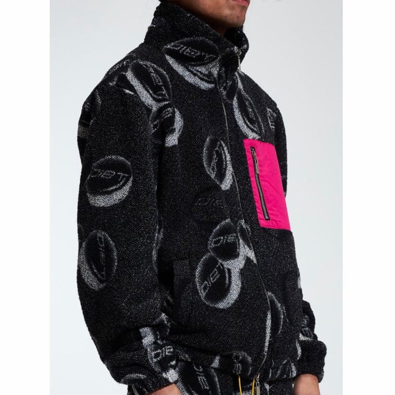 Diet Starts Monday Fleece Pill Puffer (Black) DSM-HOL22-004