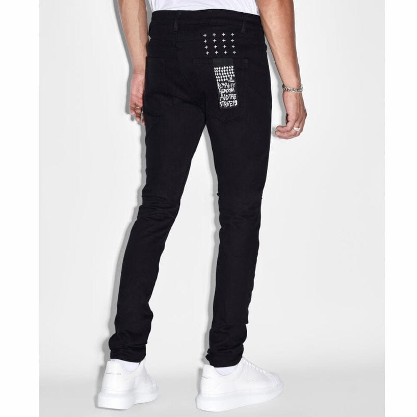 Ksubi Van Winkle Ace Black Slice Jean (Jet Black) 1000065358