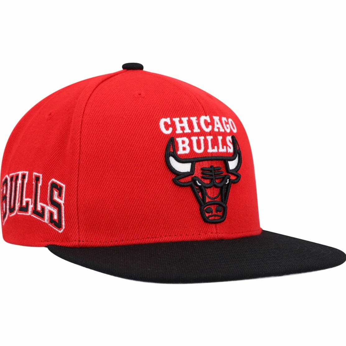 Mitchell & Ness NBA Chicago Bulls Side Core 2.0 Snapback (Red/Black)