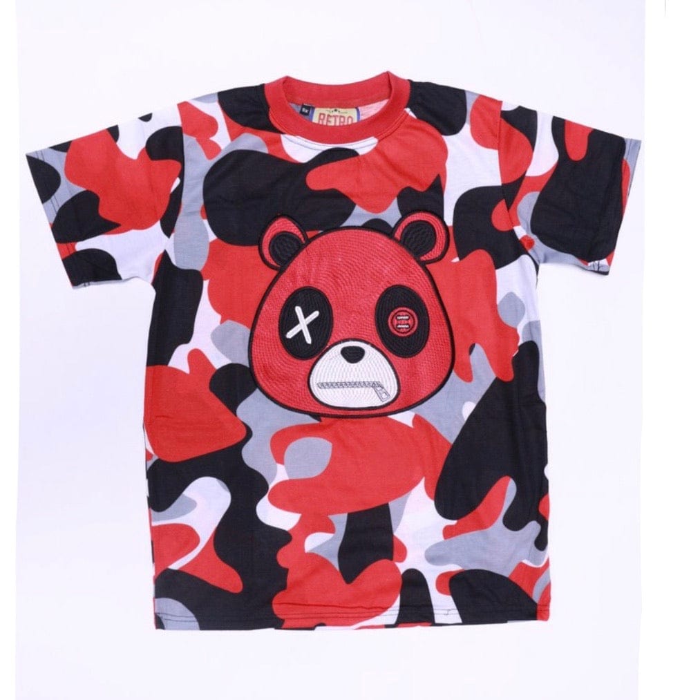 Retro Label 4B Red Camo