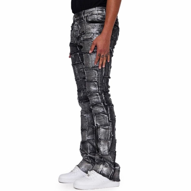 Valabasas Stacked 4444 Jeans (Grey Waxed) VLBS2214