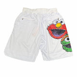 Headgear Sesame Street 123 Basketball Shorts (White) HGC019
