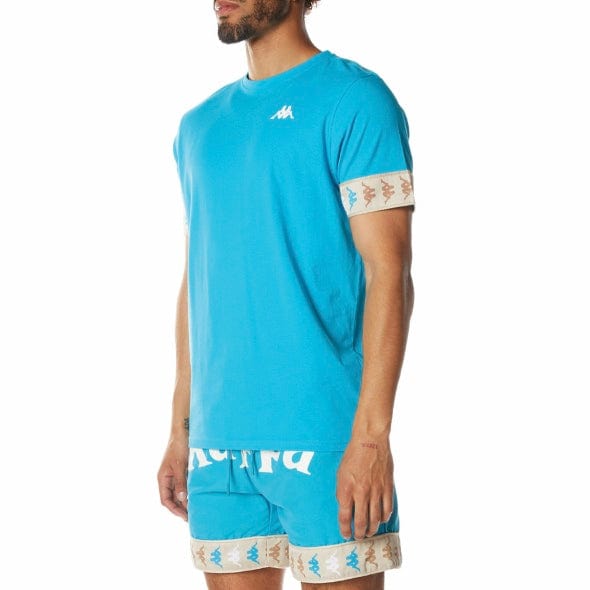 Kappa 222 Banda Niji T Shirt (Dark Aqua) 34198EW