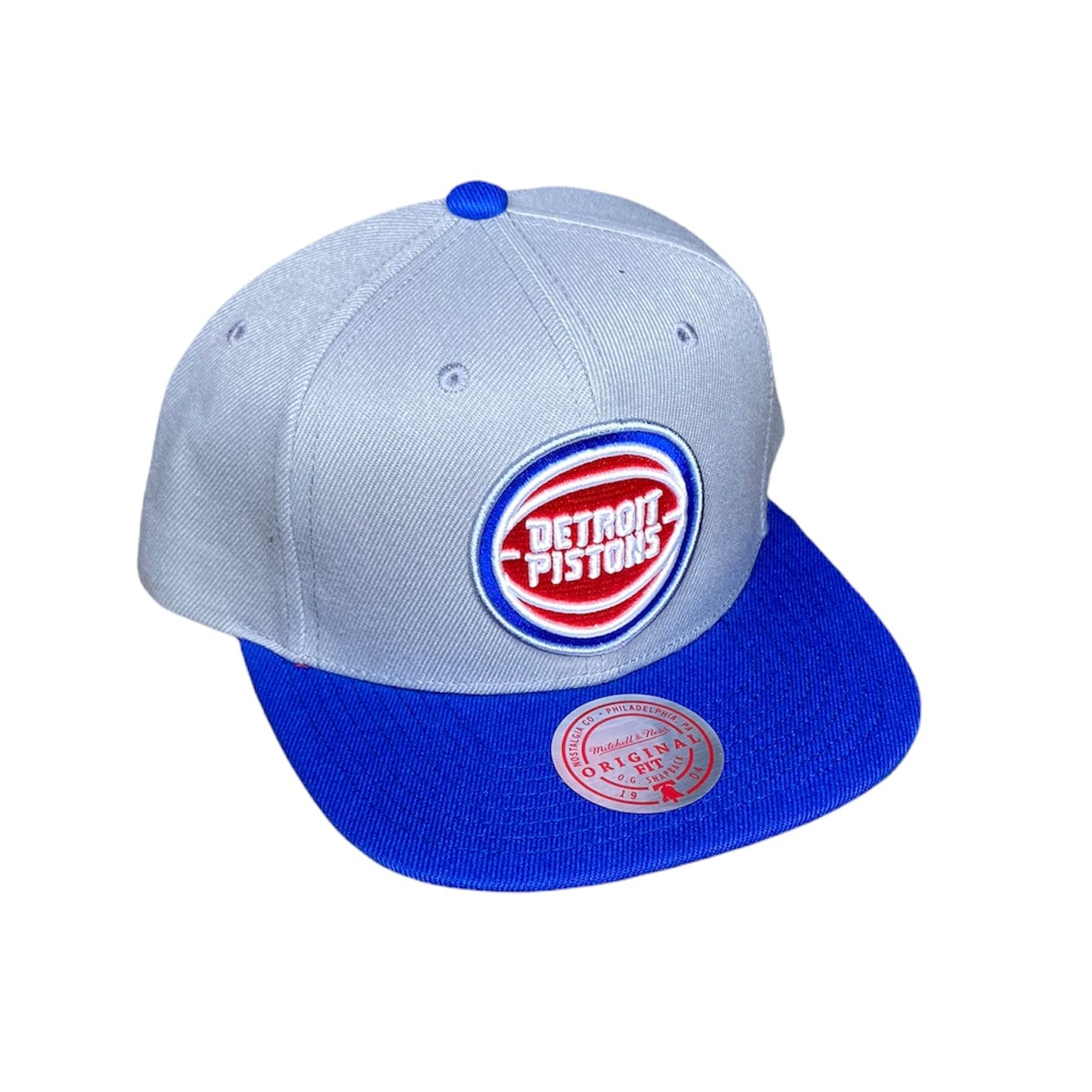 Mitchell & Ness Nba Detroit Pistons Core Basic Snapback (Grey/Royal)