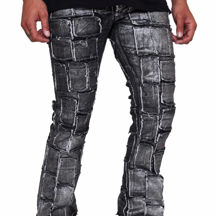 Valabasas Stacked 4444 Jeans (Grey Waxed) VLBS2214