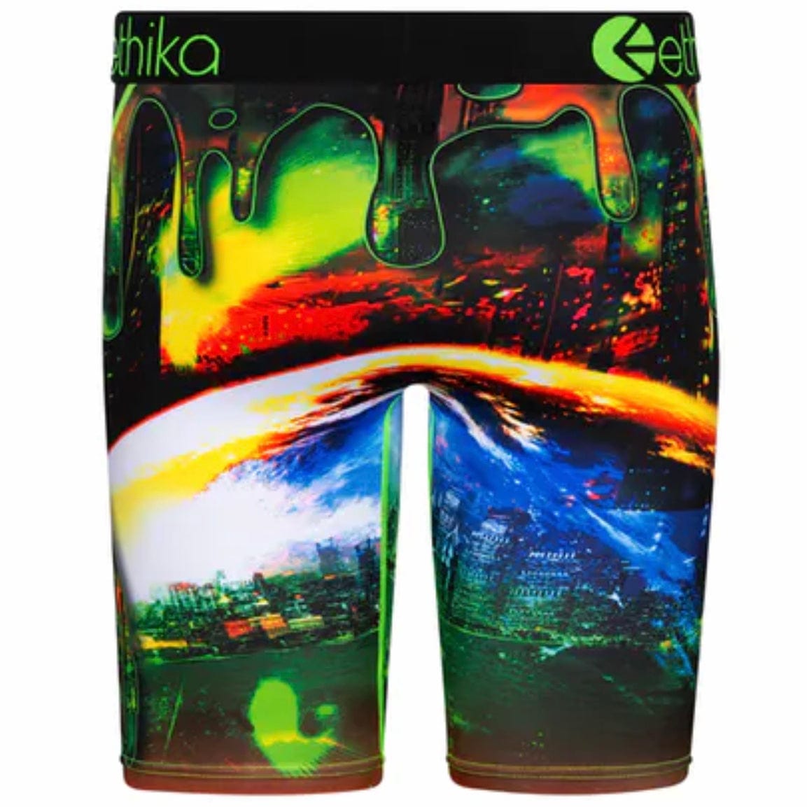 Ethika Chitown Drip Underwear (Black/Green)