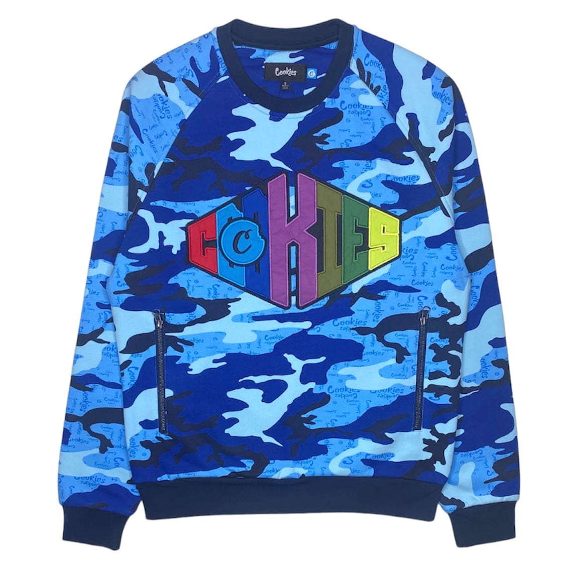 Cookies Across The Board Fleece Crewneck (Blue) 1562C6502