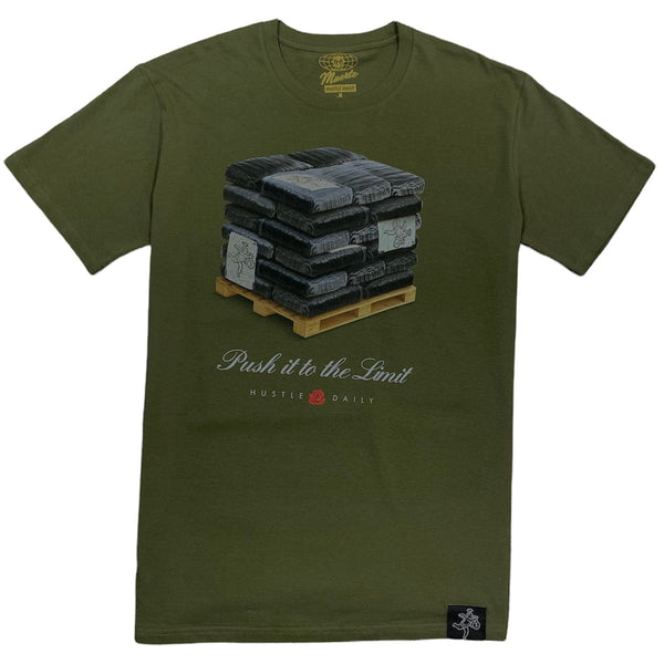 Hasta Muerte Hustle Daily To The Limit T Shirt (Army)