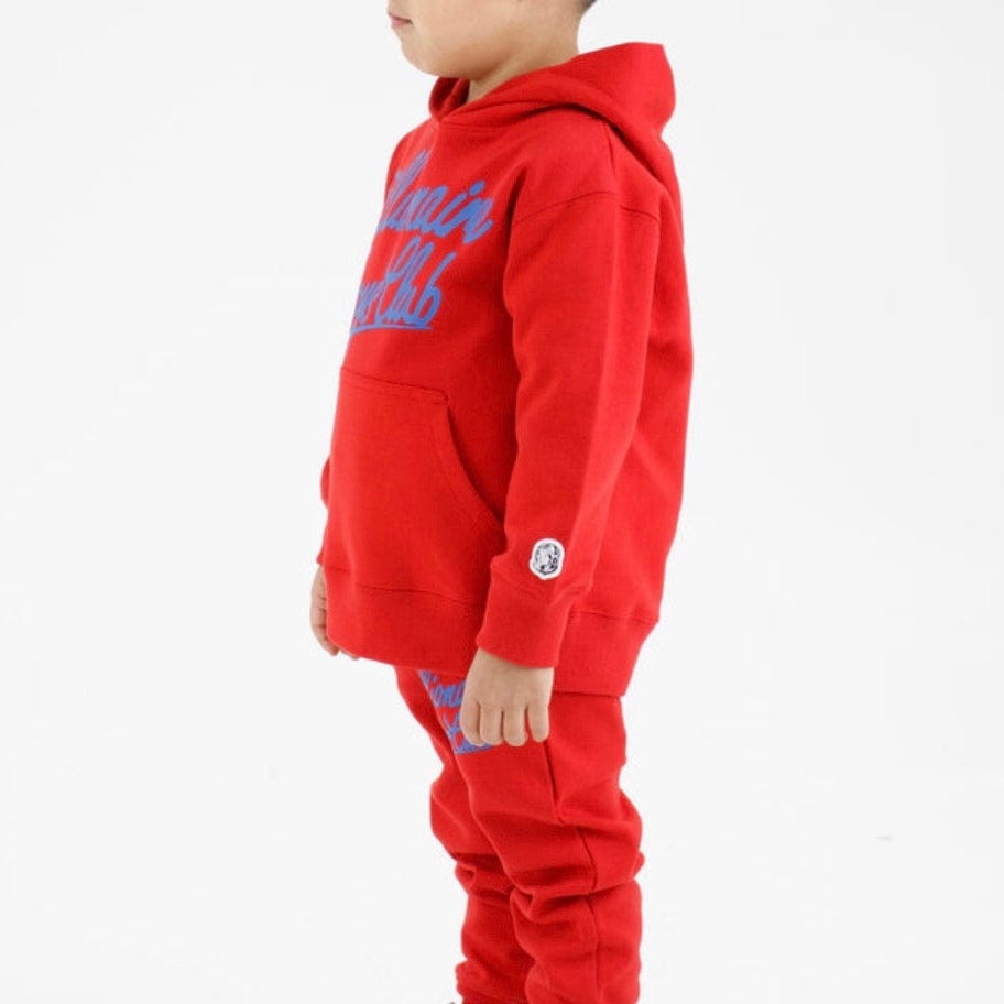 Kids Billionaire Boys Club BB Script Hoodie (Goji Berry) 823-1300