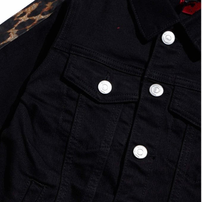 Haus Of Jr Marcos Denim Jacket (Black Cheetah) - HOJFA20-202