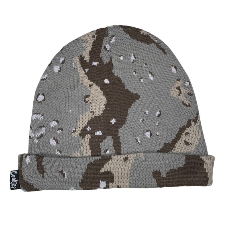Infamous Man (Brown Cookies Camo) City 1560X6035 Knit Beanie – USA
