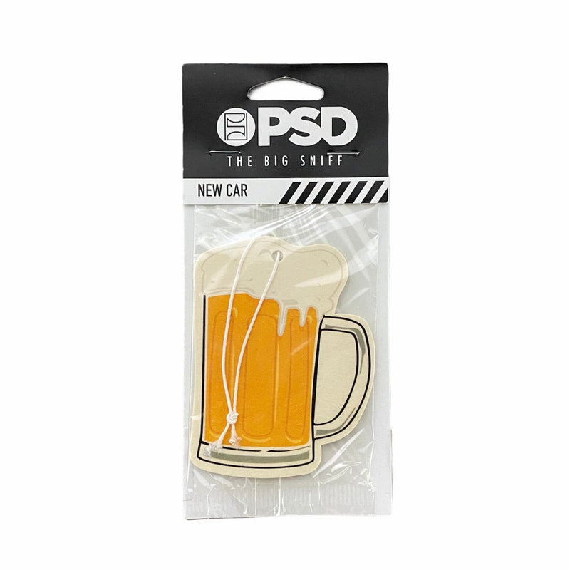 Psd Beer Mug Air Freshener (Yellow)