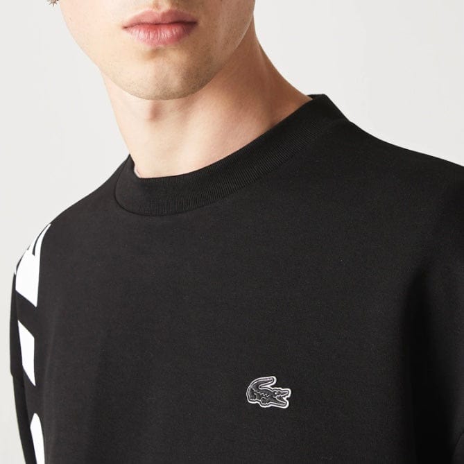 Lacoste Loose Fit Two-Ply Pique Sweatshirt (Black) SH0068-51