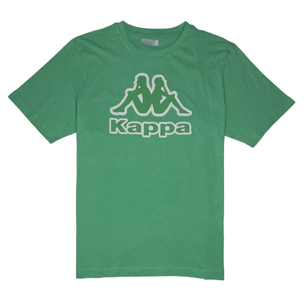 Kappa Logo T Shirt (Green/White) 37158BW