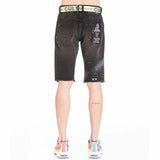 Cult Of Individuality Belted Rocker Shorts (Black Skittle) 621A6-SR07L