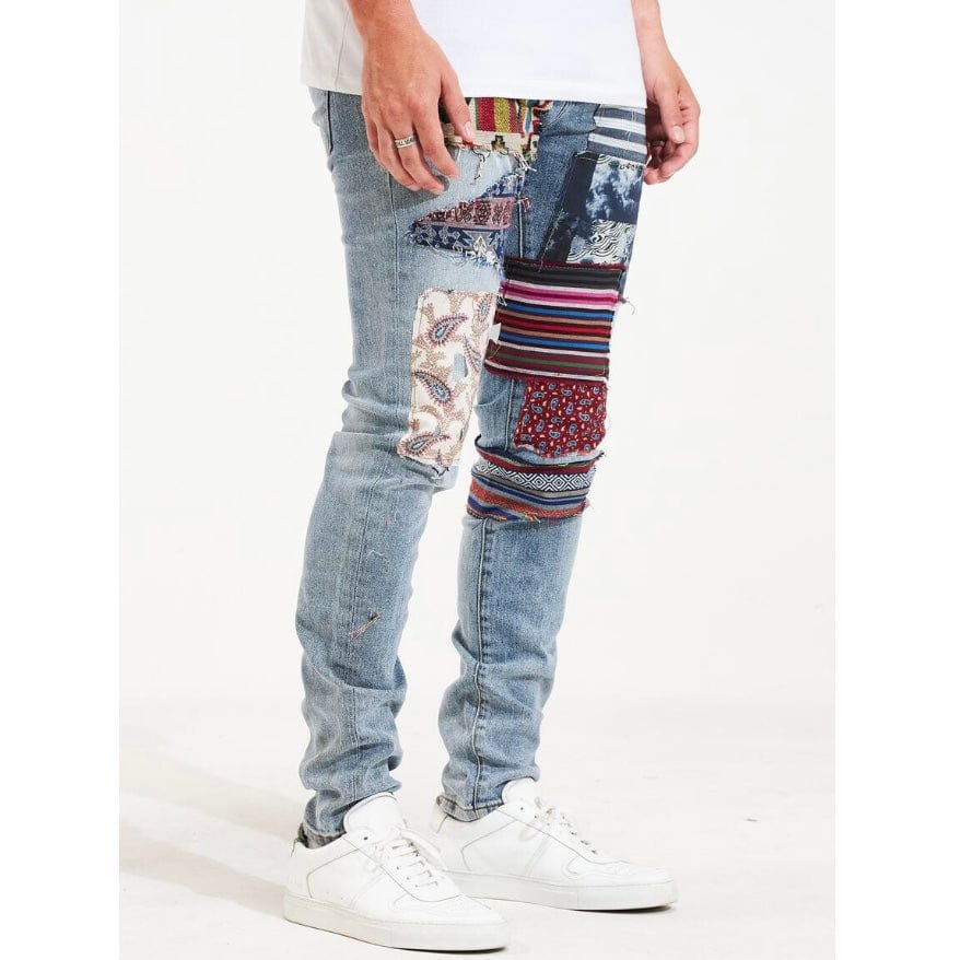 Embellish West Denim (Blue Patchwork) EMBSP122-101