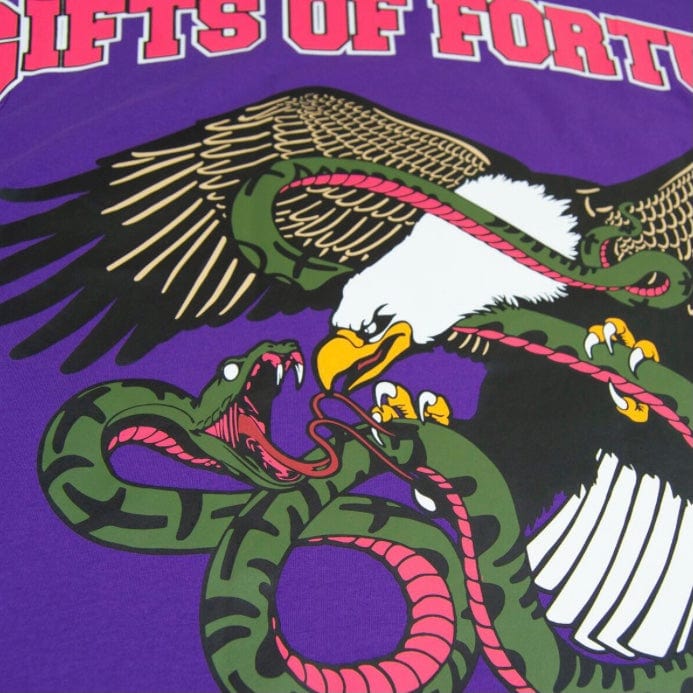 Gift Of Fortune Iron Bird T Shirt (Purple)