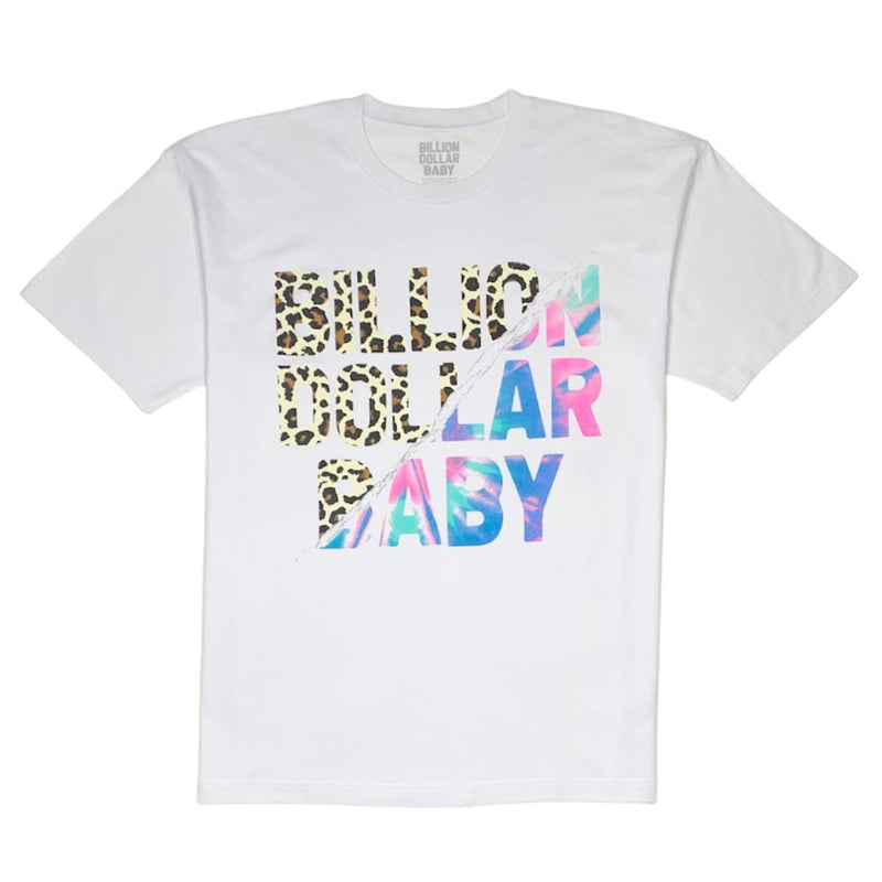 Billion Dollar Baby Lepard Tie Dye T Shirt (White)