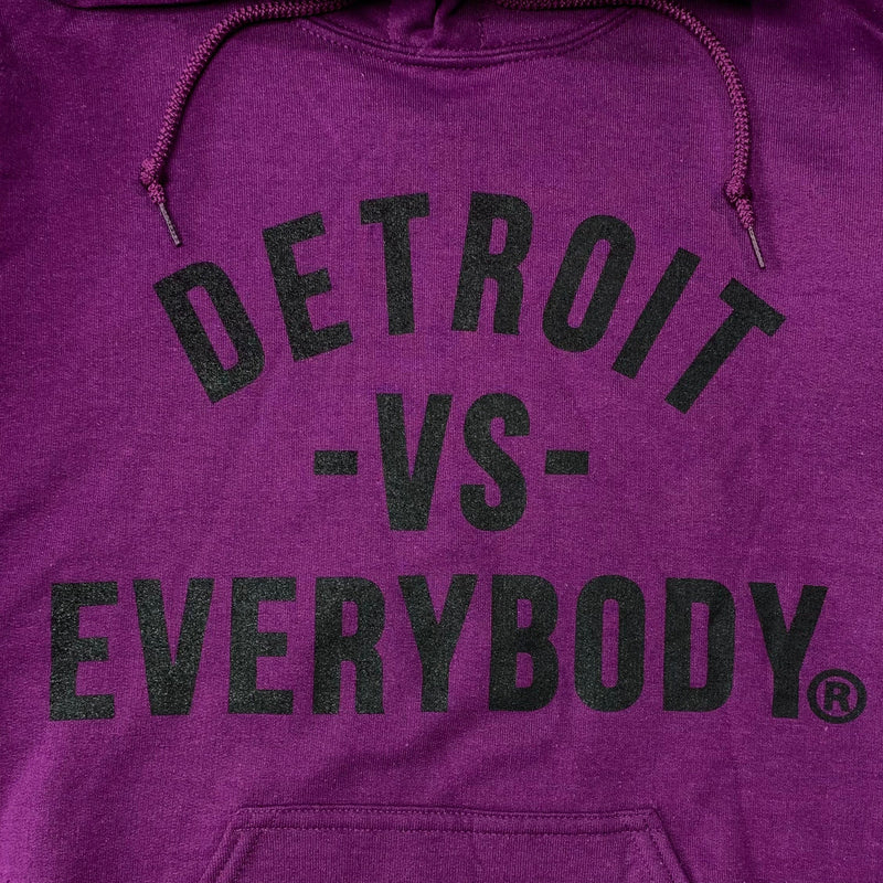 Detroit Vs. Everybody Hoodie (Purple/Black) - DVE123