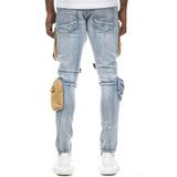 Smoke Rise Utility Fashion Jeans (Bowery Blue) JP21502